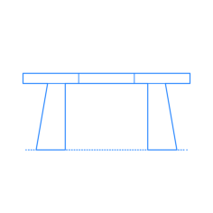 Furniture Desks Ridge Desk Svg Line Art, Free Vectors File
